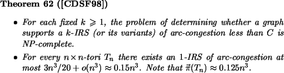 \begin{theorem}[\cite{CDSF98}]\mbox{}
\beginsmall{itemize}
\item For each fixed ...
... Note that
$\vec{\pi}(T_n) \approx 0.125n^3$.
\endsmall{itemize}
\end{theorem}