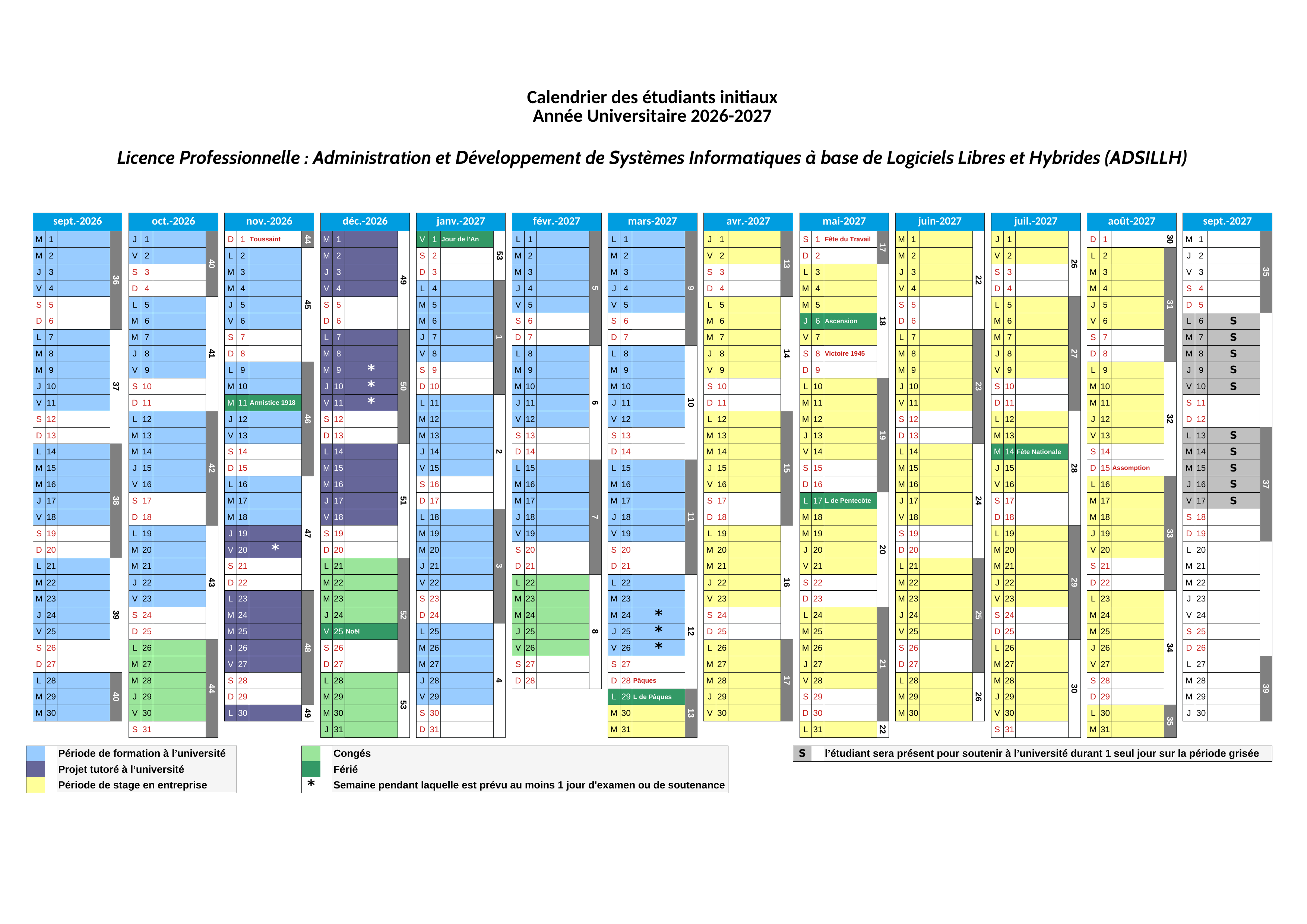 Calendrier prévisionnel (2026-2027) [initial]