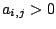 $ a_{i,j}>0$